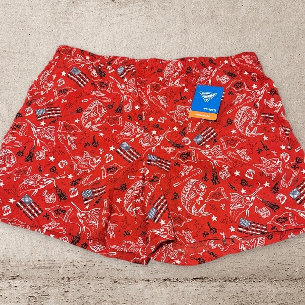 Men’s Columbia Clearwater Shores Printed Water Trunk 6” Ins